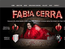 Tablet Screenshot of fabiacerraofficial.com